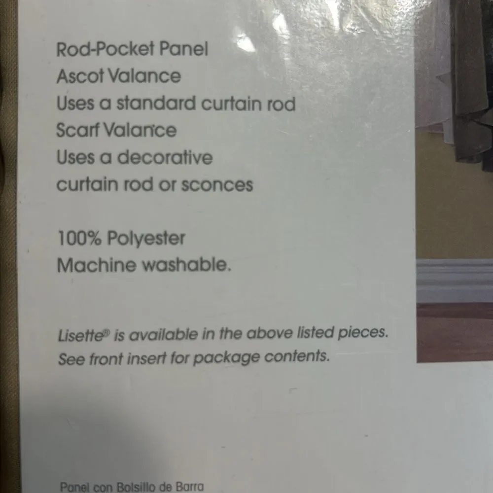 JCPenney Home Collection Lisette One Rod Pocket Panel Curtain Tan Nude 60 X 84